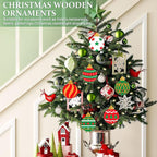 Wooden Christmas Ornaments to Paint Bell Decoration Cutouts Unfinished 36PCS - Image 4