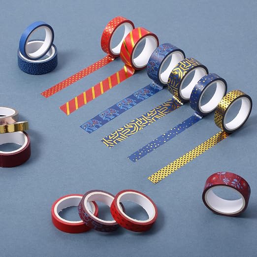 Mr. Pen- Washi Tape Set, 15 Rolls, Metallic Foil | 5 Yards/Roll, Washi Tape - Image 6