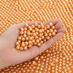 DUQGUHO Orange Pearl Beads for Crafts 6mm Plastic Pearl Beads by DUQGUHO