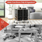 BECOMFORT 12-Drawer Rolling Cart - Image 7