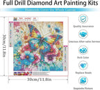 EIBEILI Diamond Art Kits for Adults-Butterfly Flower Diamond Painting Kits | - Image 4