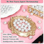 660PCS 10mm Pearls for Crafting, Artificial Pearl Beads for Vase Filler - Image 3