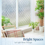 Haton Window Privacy Film Decorative Frosted Glass Window Film, Sun Blocking - Image 4