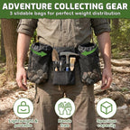Rock Collecting Bag, Adjustable Foraging Waist Pack - Image 5
