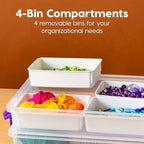 IRIS USA 9 Qt. Plastic Craft Storage Container Bins - Image 4