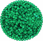 Mandala Crafts 6mm Cup Holographic Emerald Sequins - Image 2