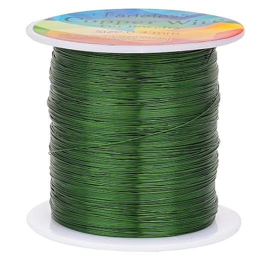 328 Feet Tarnish Resistant Copper Wires 28 Gauge/0.3mm Jewelry Craft Wires by CREATZONE