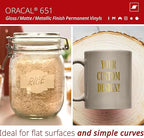 ORACAL 651 Matte Metallic Gold Vinyl Durable Roll Easy to Weed Permanent - Image 2