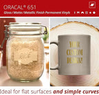 ORACAL 651 Matte Metallic Gold Vinyl Durable Roll Easy to Weed Permanent - Image 2