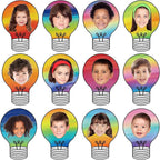 60PCS VBS 2026 Light Bulb Theme Cutouts Gradient Watercolor Light Bulb Bulletin by partygreeting