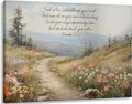 YOXORDQ Christian Bible Floral Canvas Wall Art Scripture Wildflower Picture by YOXORDQwallart
