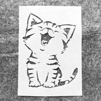 TIAMECH A4 Reusable Little Cat Stencil - Image 9