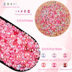 3900+ Pcs Rhinestones and Pearls Kit, 2-10mm Flatback Gems - Image 3
