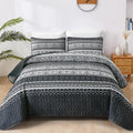 WONGS BEDDING Boho Queen Quilt Set, Lightweight Bed Decor Bedspread by WONGSBEDDING