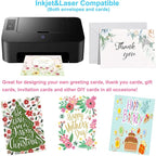 Blank Cards and Envelopes 5x7 inches, 50 Pack White Blank Note Cards Greeting - Image 5