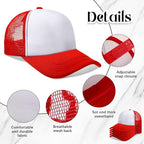Vabean 24 Pack Sublimation Blank Cap Trucker Mesh Cap Unisex Plain Blank - Image 3