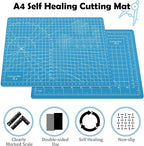A4 Cutting Mat, Small Self Healing Sewing Mat 12in x 9in Rotary Cutting Mat - Image 3