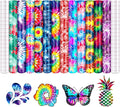 Tintnut Swirl Tie Dye Permanent Vinyl 12 Sheets 12"x10" Adhesive Vinyl | by Tintnut