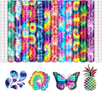 Tintnut Swirl Tie Dye Permanent Vinyl 12 Sheets 12"x10" Adhesive Vinyl | by Tintnut