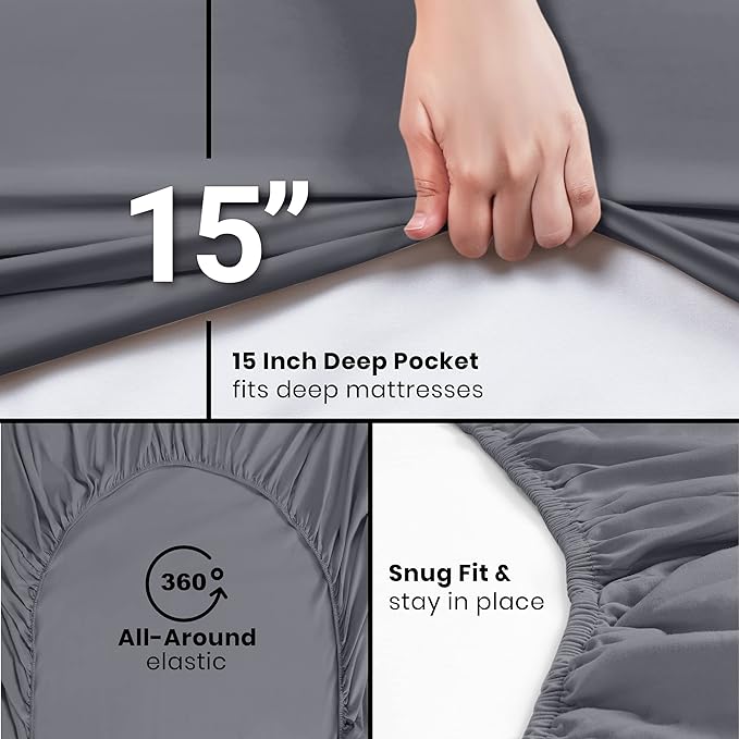 Utopia Bedding Twin Fitted Sheet - Image 3