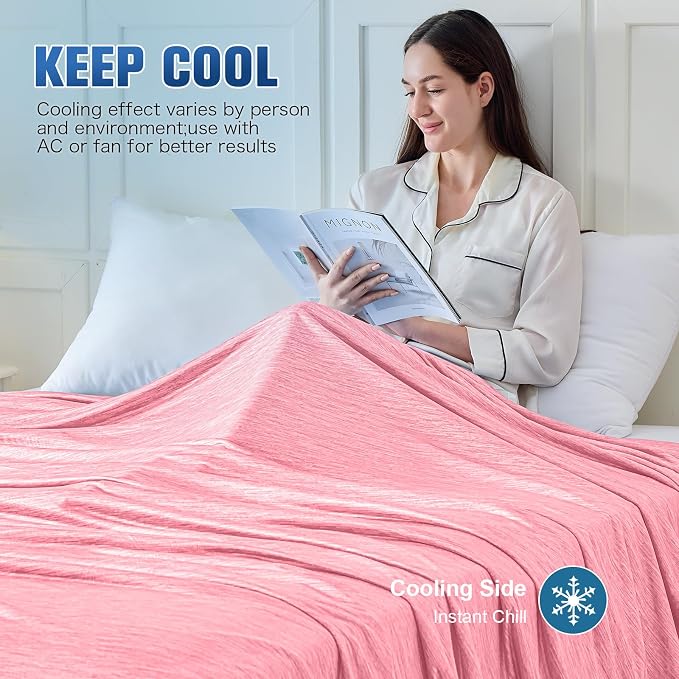 KMUSET Cooling Blanket Twin XL, Double Sided Summer Cooling Blankets - Image 5