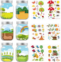 24PCS Insects Stickers Crafts Make Your Own Jar Sticker | Make Your Own Craft by InIsaJace