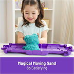 Kinetic Sand, Castle Case with 1lb Teal Play Sand & Storage Container, Sensory - Image 8