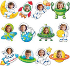 120pcs Outer Space Theme Cutouts Back to School Bulletin Board Decorations by partygreeting