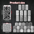 30 Pcs Abstract Layering Stencils - Image 2