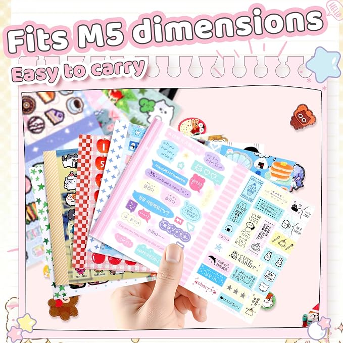 Tmtains 30 Sheets Kawaii Japanese Sticker Book Manga Books Style Writable Note - Image 7
