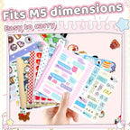 Tmtains 30 Sheets Kawaii Japanese Sticker Book Manga Books Style Writable Note - Image 7
