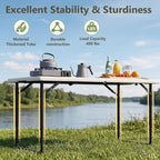 Folding Table, 4 FT Foldable Plastic Table - Image 7