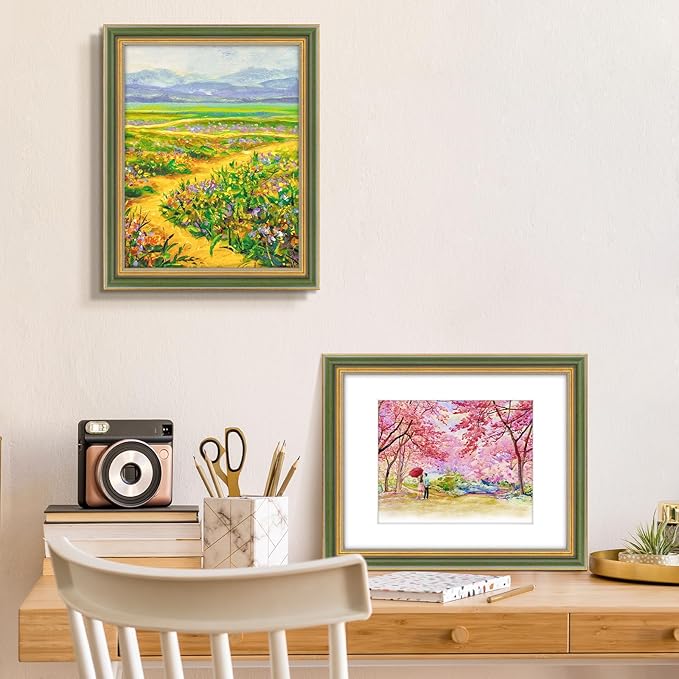 Golden State Art, 11x14 Ornate Picture Frame Holds 8x10 Photo, build-in hangers - Image 4