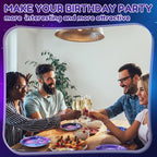 Funnymoom 60 Pcs 7 Inch Space Galaxy Paper Plates Outer Space Theme Birthday - Image 4