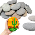 Simetufy 25 Pcs Large Rocks for Painting, 4-5 Inch River Rocks Painting Stones by Simetufy