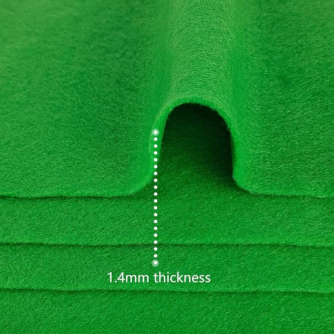 Jtnohx Color Felt, Soft Felt Sheets, 1.4mm Thick 8"x12" Handicraft Felt Fabrics - Image 3