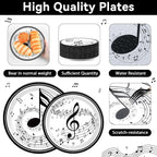 200Pcs Musical Note Plates Napkins Music Notes Themed Party Tableware Set Baby - Image 3