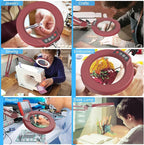 10X Magnifying Glass with Light and Clamp, Real Glass Stand Lighted Magnifier - Image 7