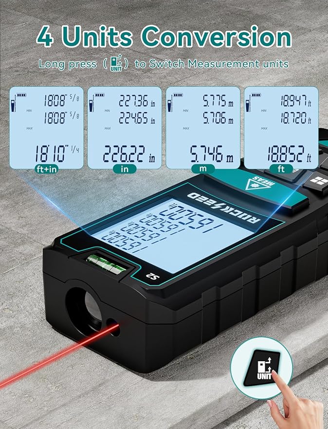 Laser Measure, RockSeed Digital Laser Distance Meter - Image 3