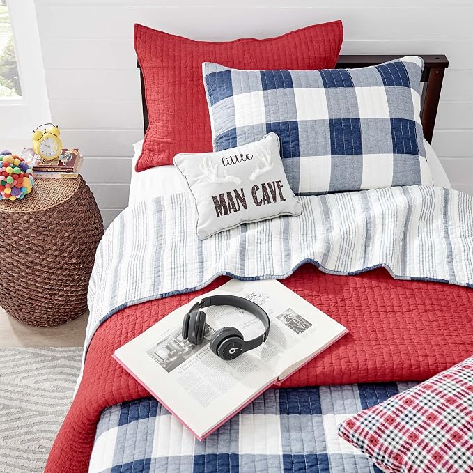 Levtex Home Cross Stitch Reversible Twin XL/Twin Quilt Set - Image 3