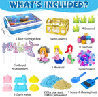 YongnKids Mermaid Sensory Bin Sandbox Toys - Image 2