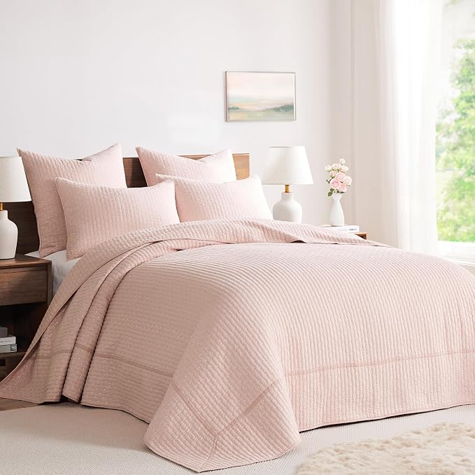Levtex Home Cross Stitch Reversible Twin Bedspread Set - Image 2