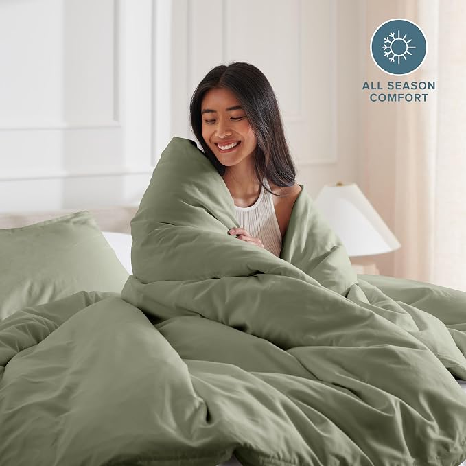 Bare Home Bedding Duvet Cover Queen Size - Image 3