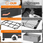 Under Bed Storage with Wheels, XXL Large Under the Bed Storage Organizer Bins - Image 3