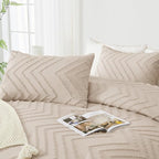 Andency Khaki Oversized Super King Comforter Set 120x120, Extra Large King Size - Image 4