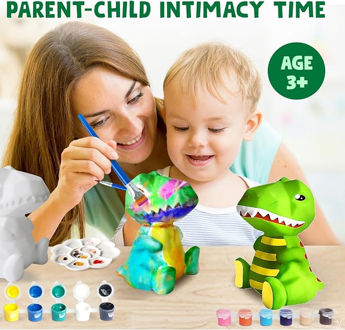 Goody King Paint Your Own Dinosaur Lamp Kit, DIY Night Light, Arts & Crafts - Image 5