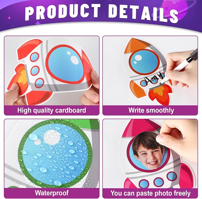 gisgfim 80Pcs Rocket Cutouts Back to School Decorations Bulletin Board Outer - Image 3