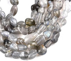 HAAMIIQII Natural Gray Labradorite Pebble Stone 5-8mm Small Irregular Freeform - Image 4