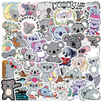 62Pcs Cute Koala Stickers for Kids Adults, Waterproof Vinyl Koala Bear Stickers - Image 7
