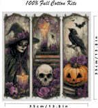 YERUOUIU Witch Cross Stitch Kits-Halloween Embroidery Kits - Image 2